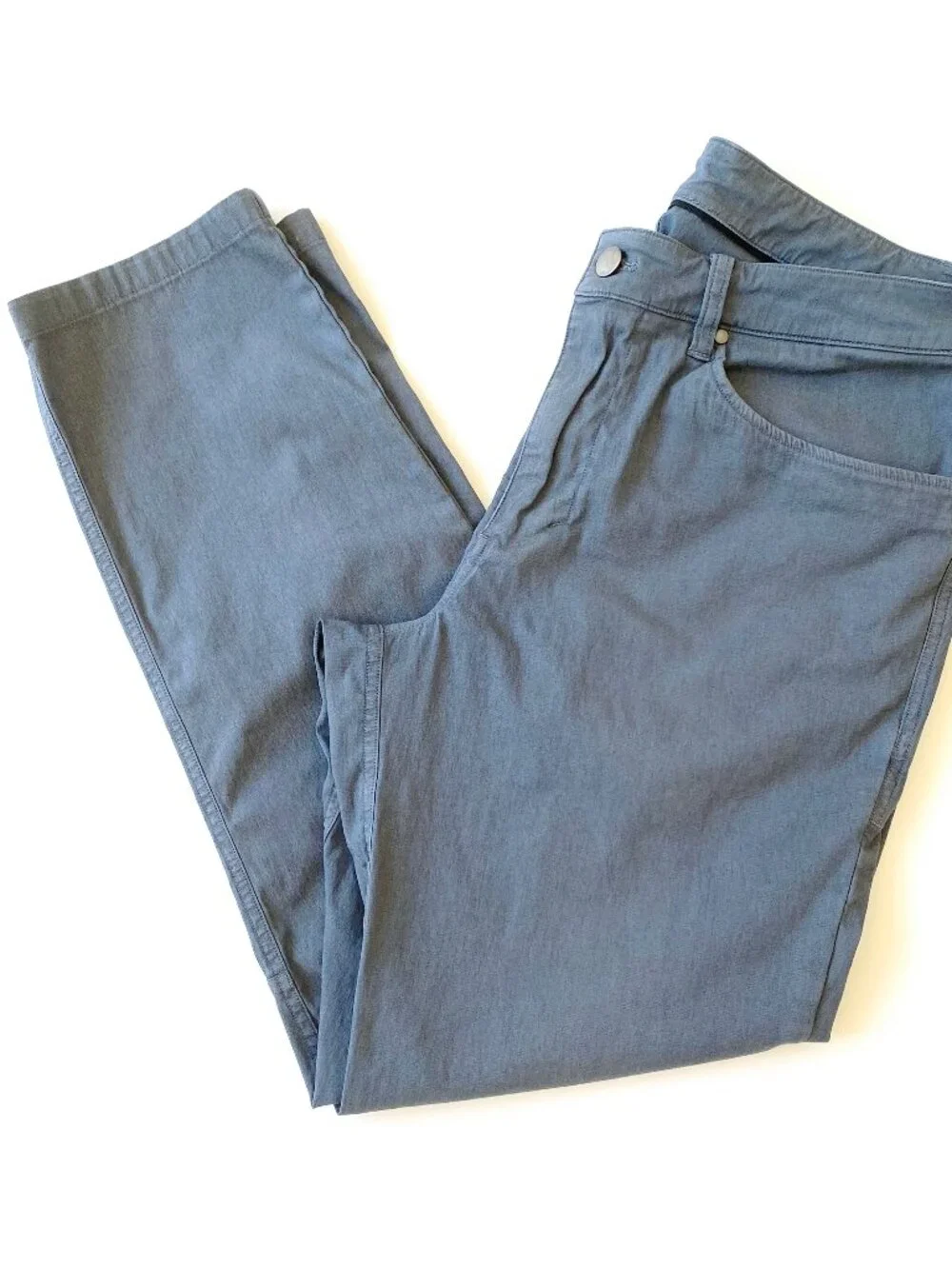 Lululemon Mens ABC Slim Fit 5 Pocket Pants Garment Dyed Gray 30